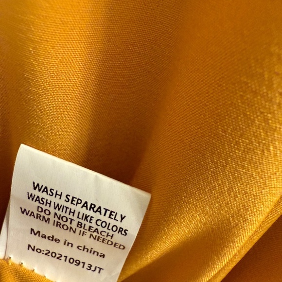 Women’s V-Neck Long Sleeve Wrap Dress with Ruffle Hem - Picture 8 of 8